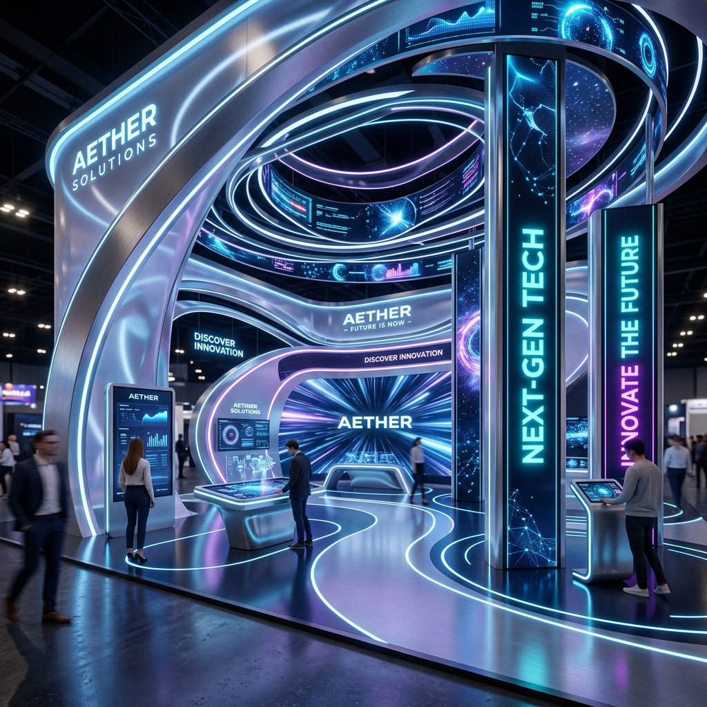AI Generated Exhibition Booth